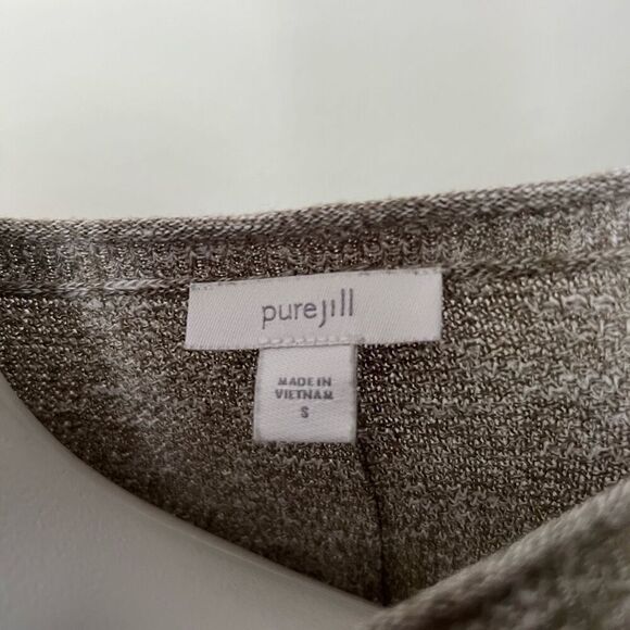 Pure Jill J Jill Cotton Shift Dress Sage green - Picture 4 of 8